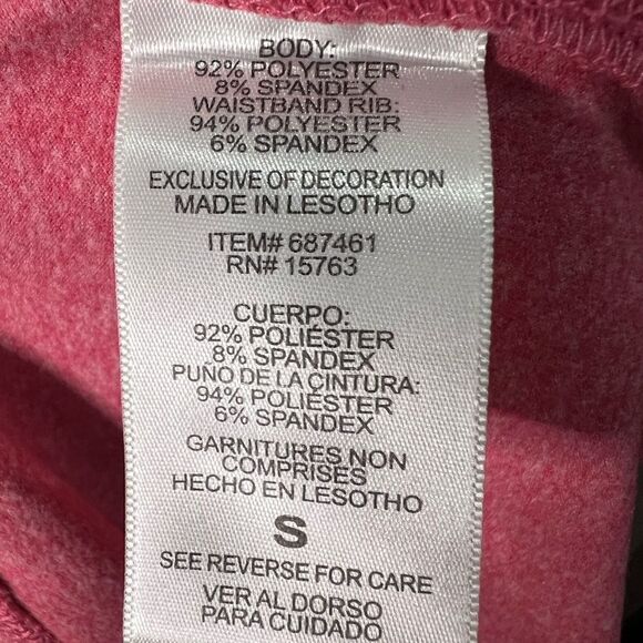 Champion elite Capri draw string pink pants size small - Picture 10 of 14